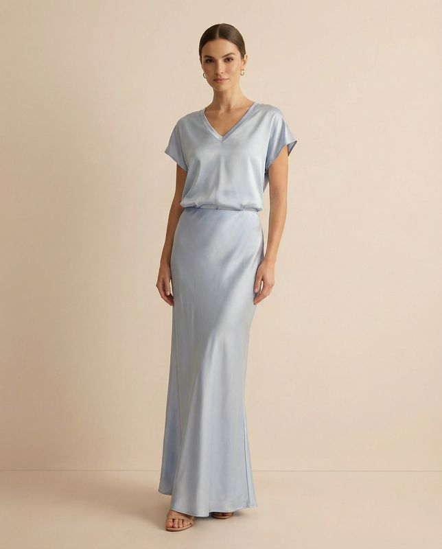 B.YU Lola Satin Skirt