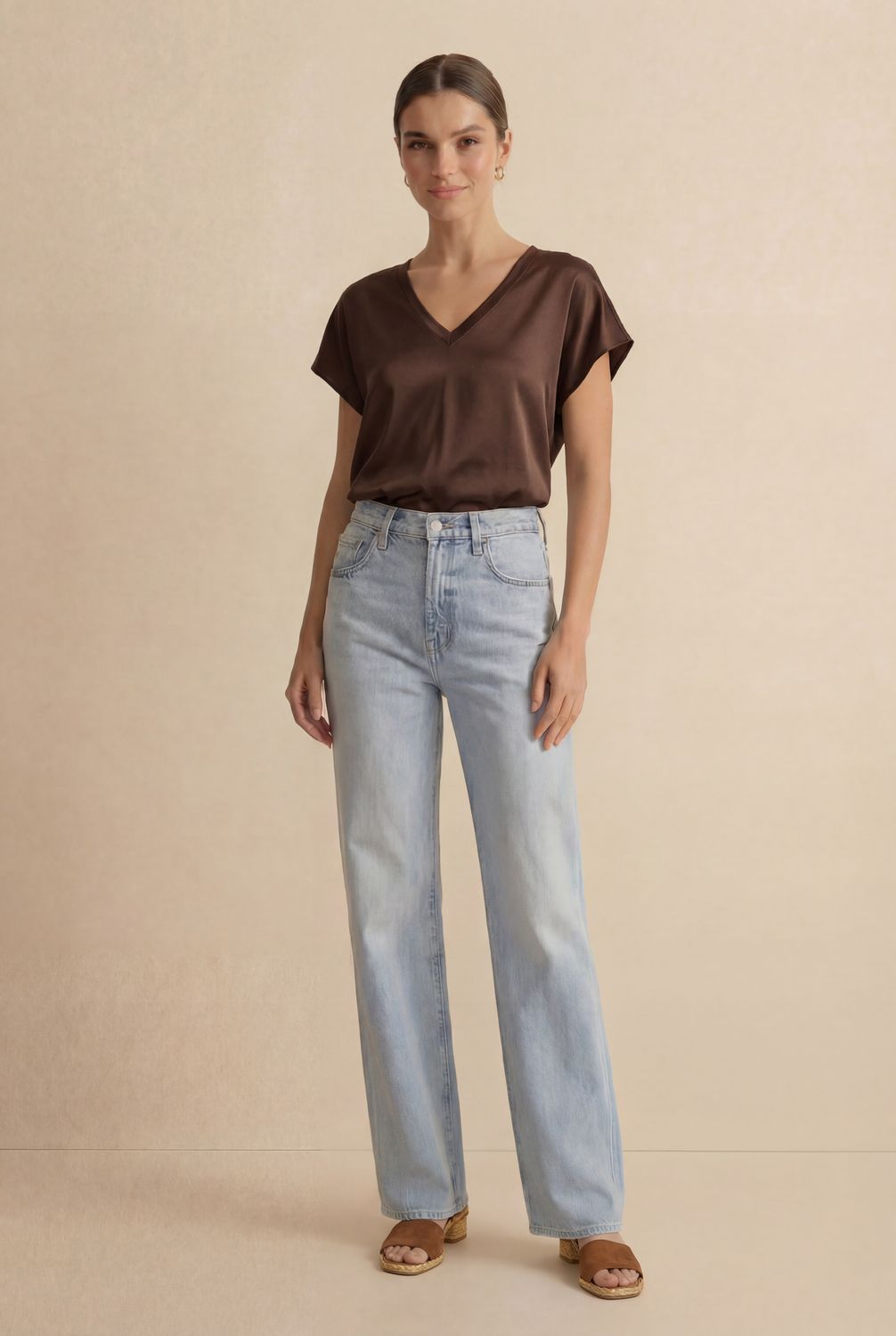 B.YU Selene Satin Tee