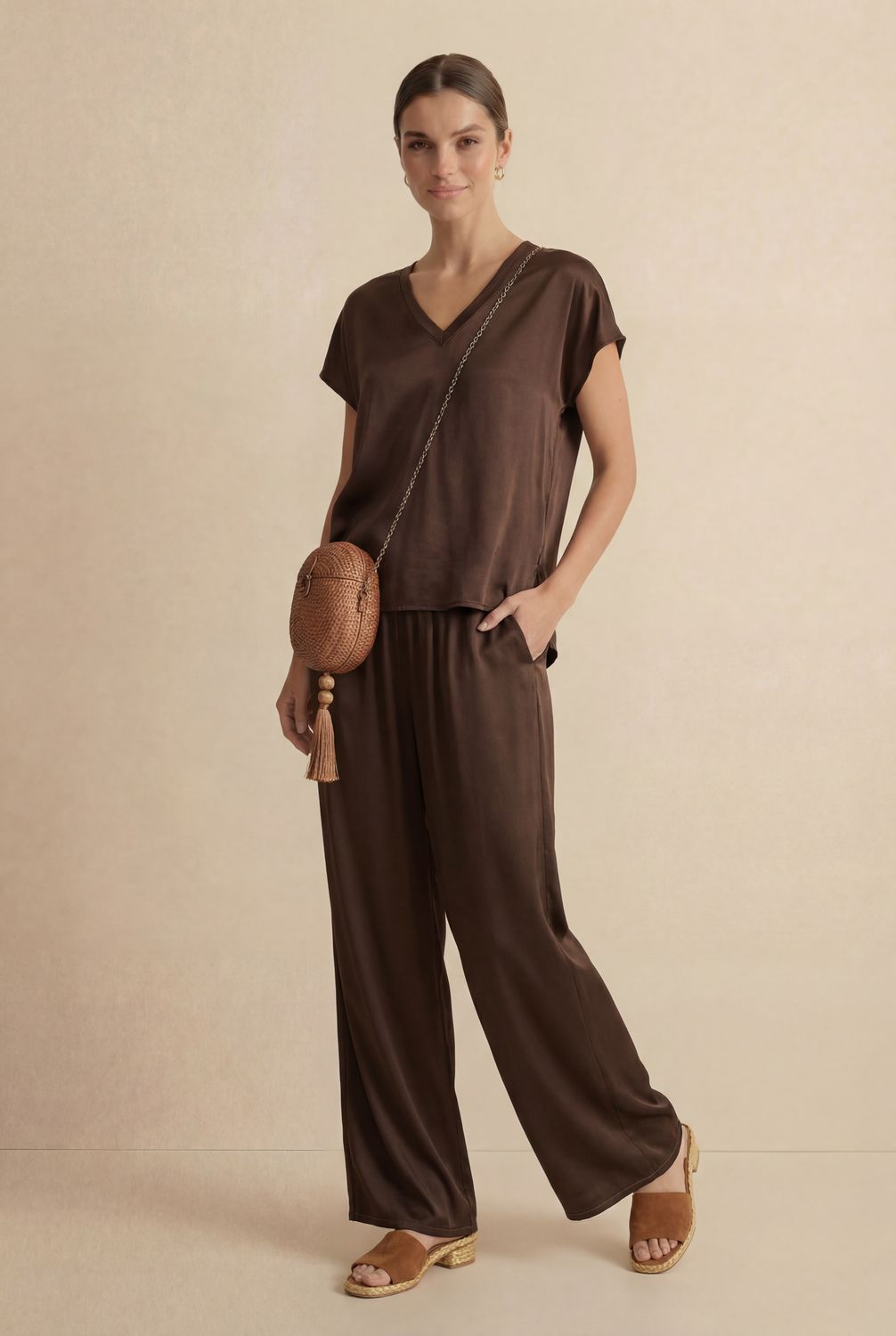 B.YU Selene Satin Tee