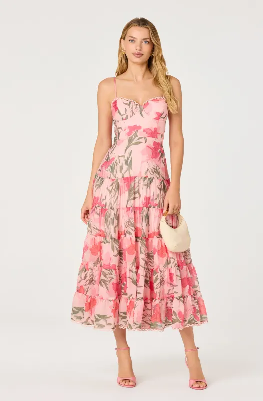 ASTR Lianna Scalloped Dress