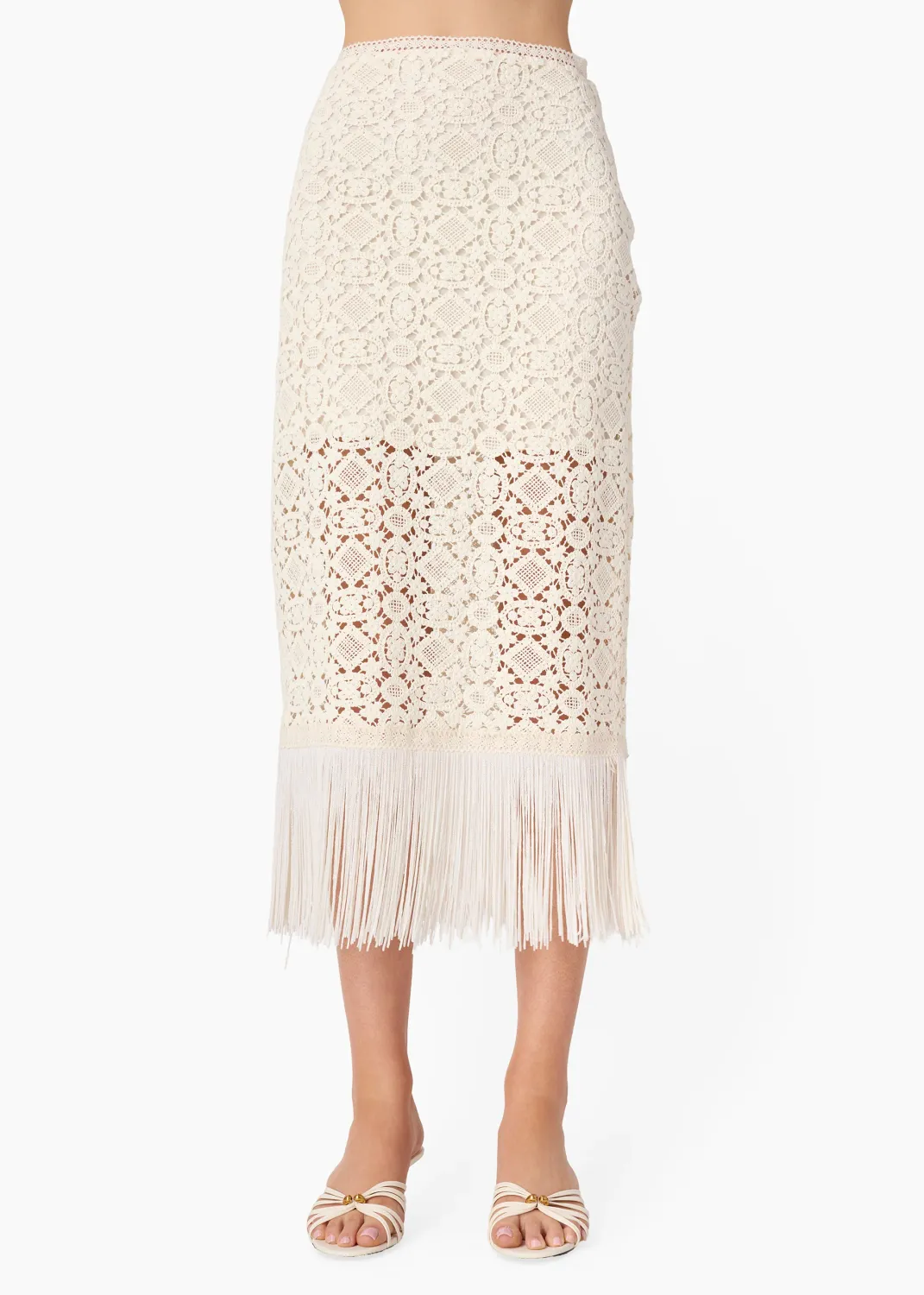 Cami Venezia Crochet Midi Skirt