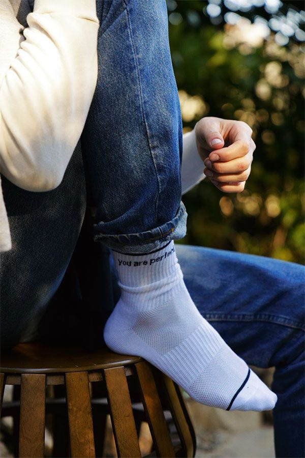 perfectwhitetee socks
