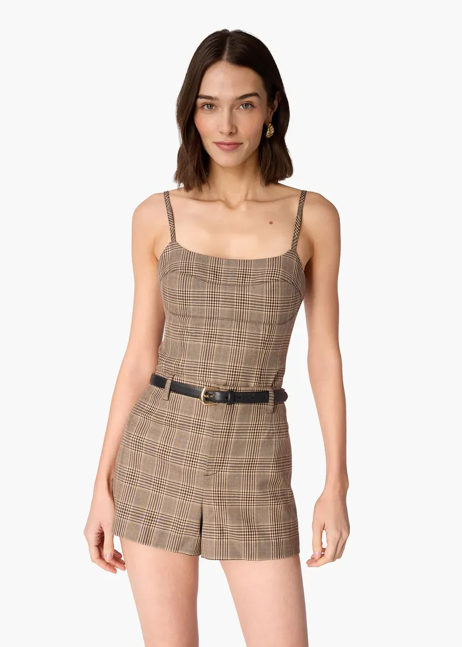 Cami NYC Shirley Plaid Bodysuit