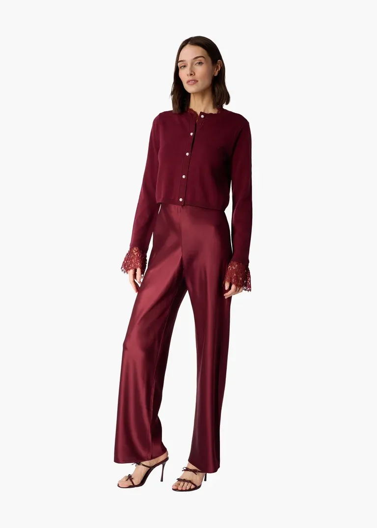 CamiNYC Bristol Pant Deep Plum CamiNYC Bristol Pant Deep Plum