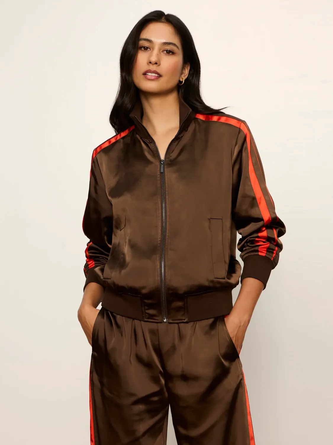Sanctuary On Track Satin Jacket