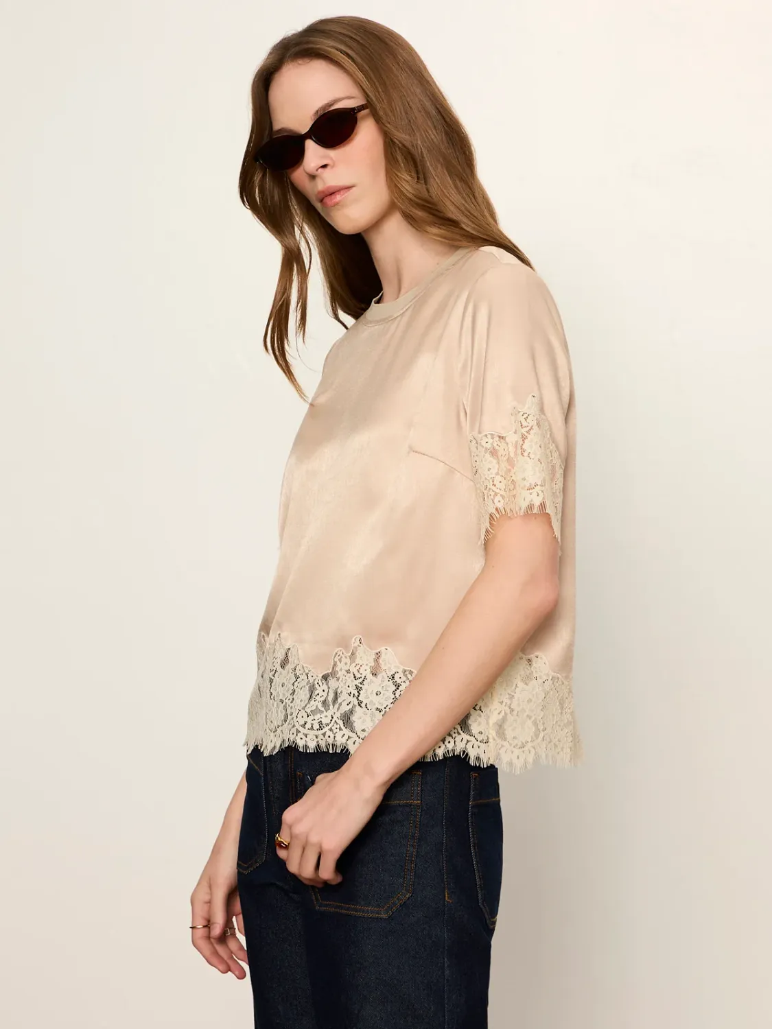 Sanctuary One of a Kind Satin Tee