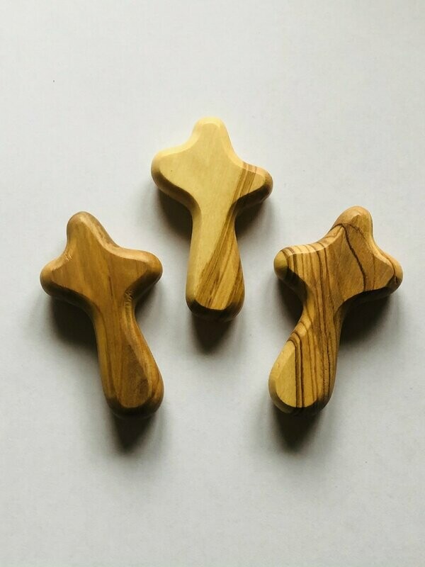 Hand Crafted Olive Wood Crosses (Small Cross)