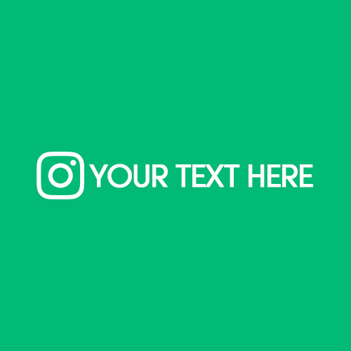 2x Instagram Car Sticker