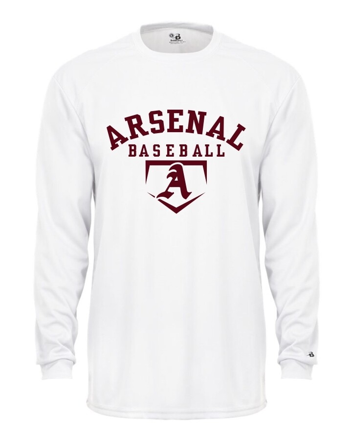 ARSN-2104-YOUTH LONG SLEEVE-T WHITE