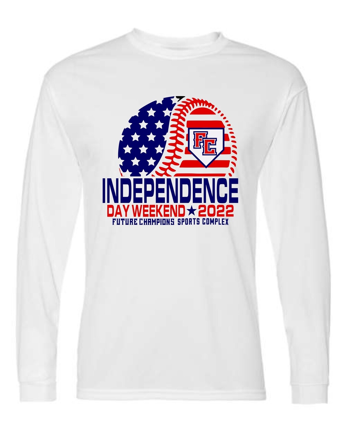 FC-5104 INDEPENDENCE DAY DRI-FIT -LS 
(FRONT & BACK PRINT)