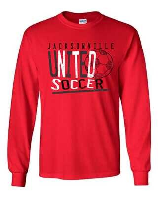 UNITED LONG SLEEVE-T-RED 5400