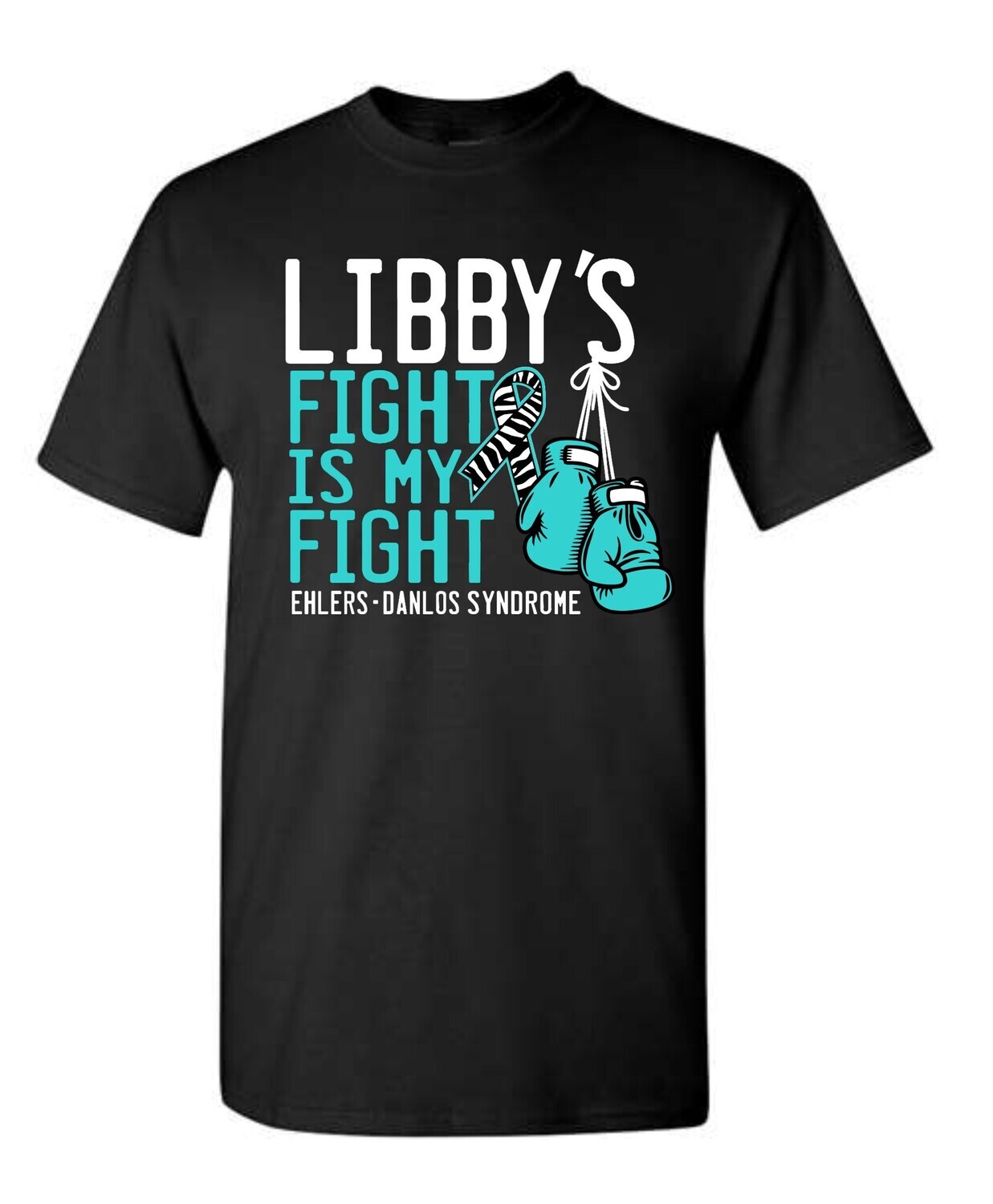 LIBBY'S FIGHT-5000 BLACK UNI-SEX T-SHIRT