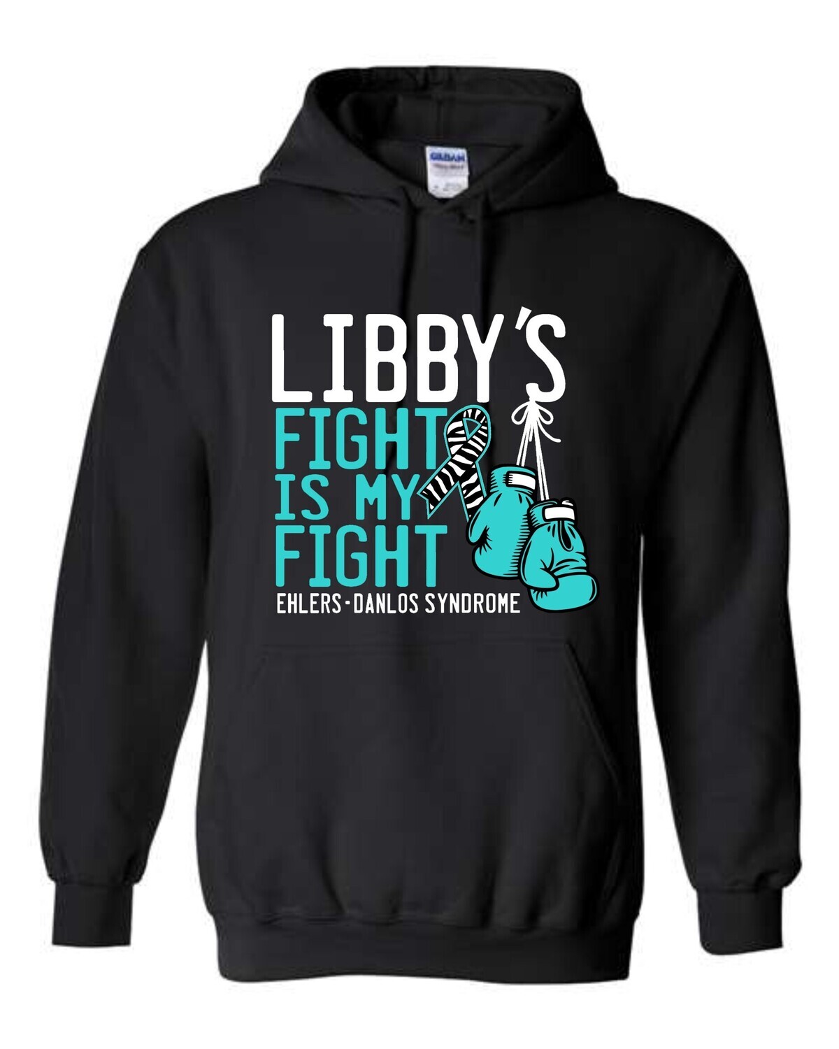 LIBBY'S FIGHT-18500 BLACK PULLOVER HOODIE