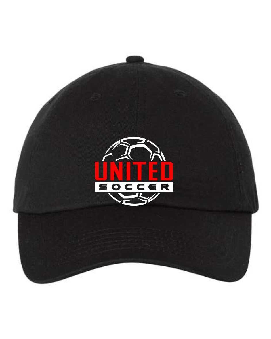 UNITED-VC300A BLACK UNSTRUCTURED HAT
