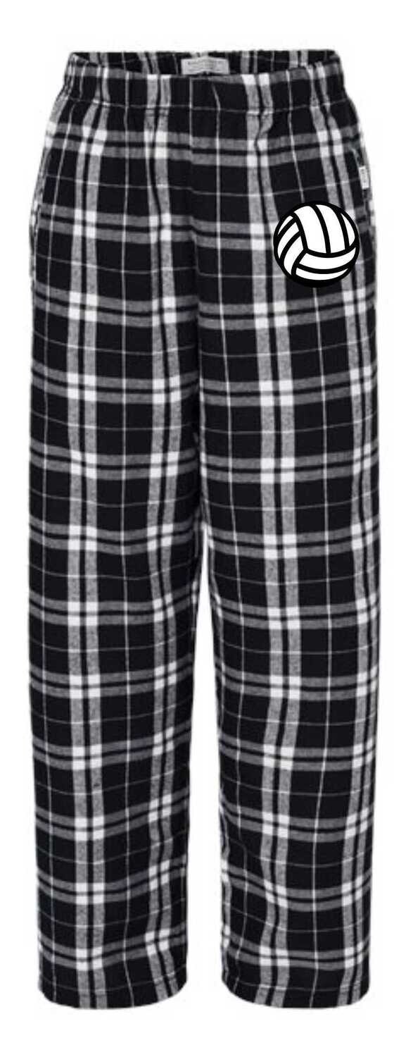 MOTHERS V-BALL-BLACK/WHITE BY6620 (YOUTH FLANNEL PANTS)