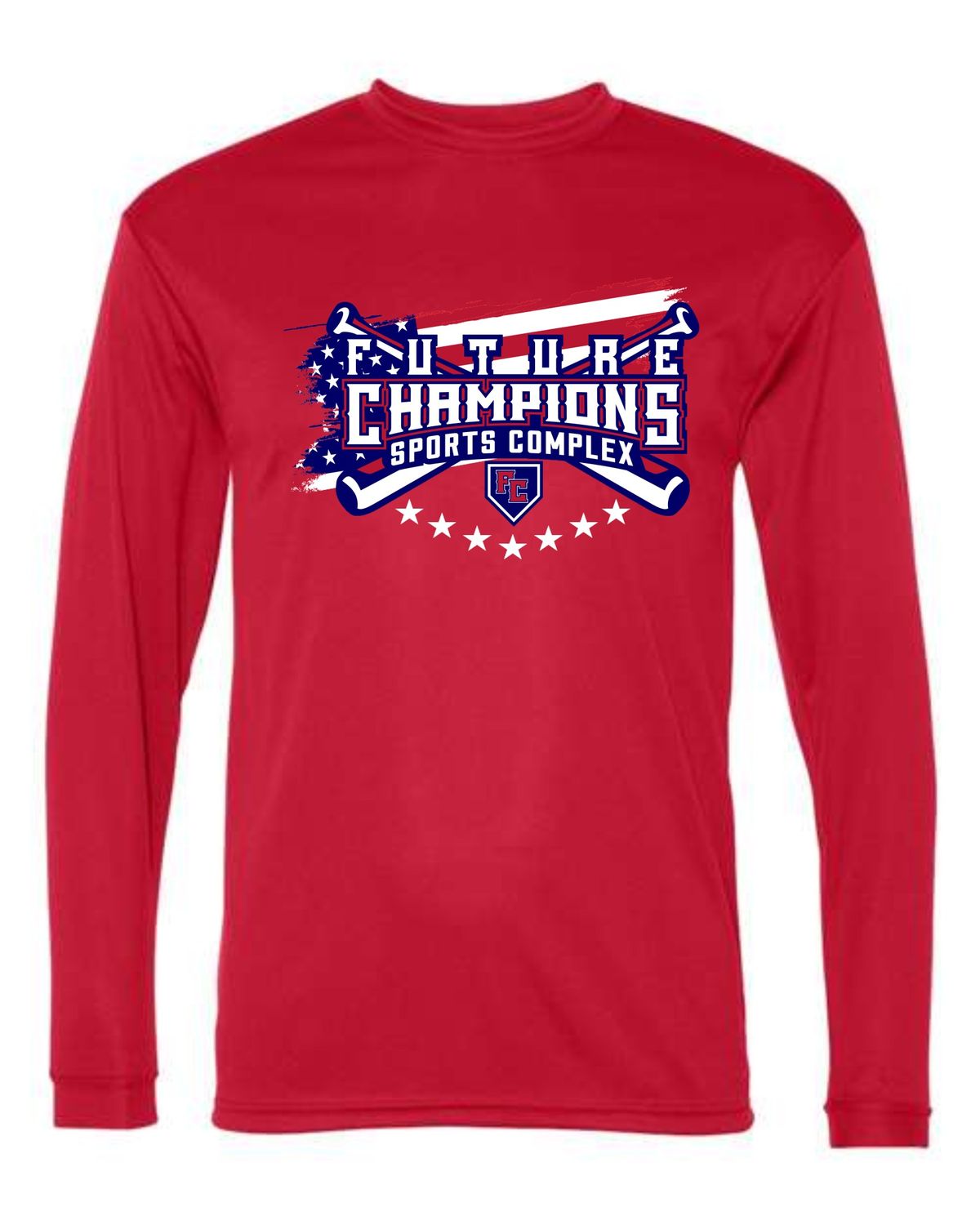 FC-5104 DRI-FIT LONG SLEEVE-T MAY-RED (FRONT &amp; BACK PRINT)