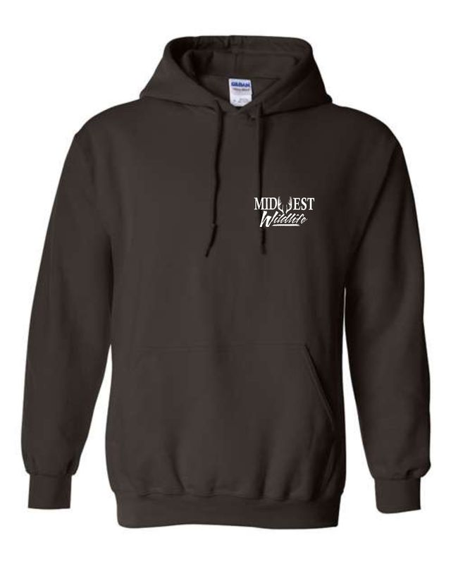 MIDWEST WILDLIFE-18500 CHOCOLATE PULLOVER HOODIE