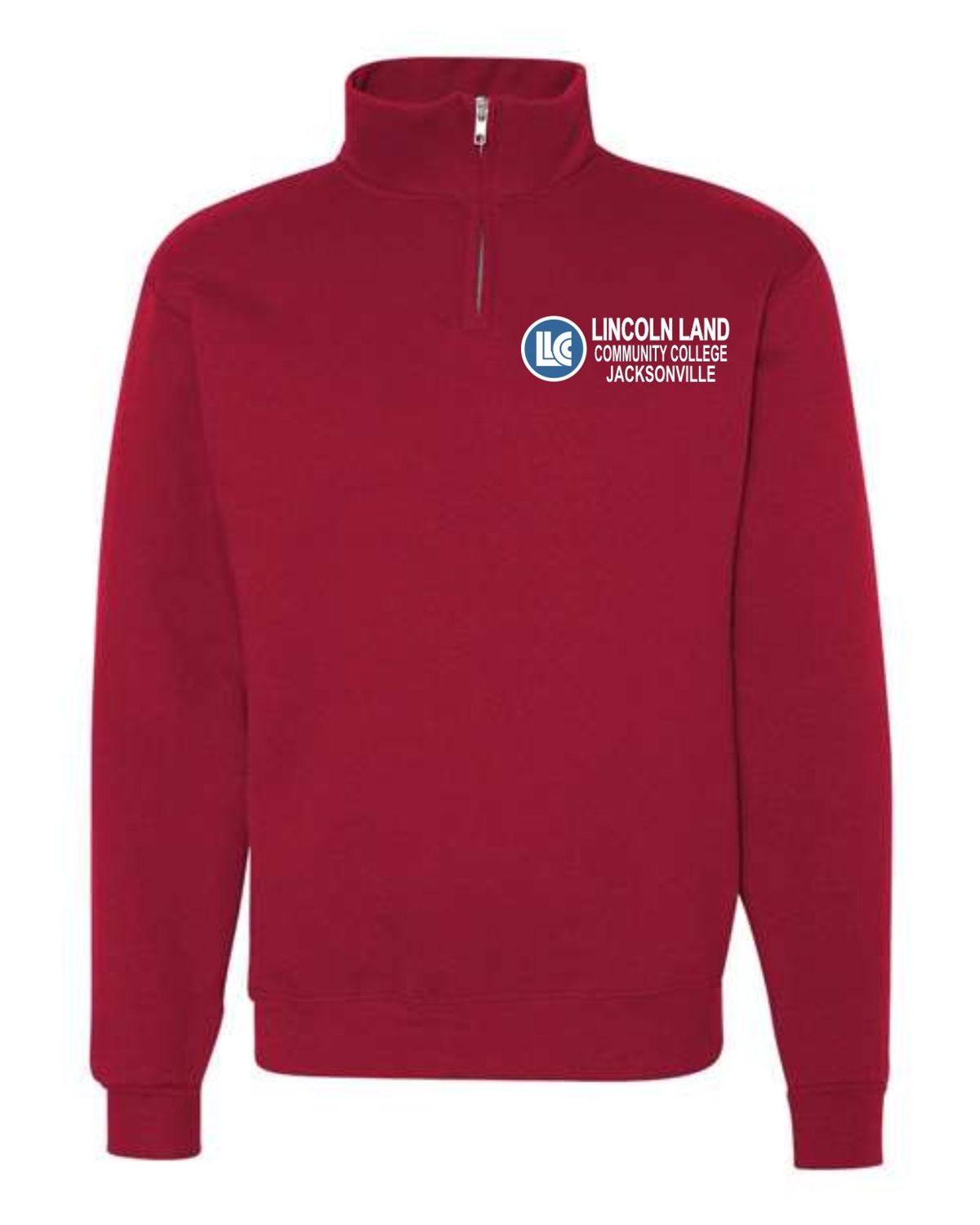 LLC-995MR RED-LLC LOGO JACKSONVILLE QUARTER-ZIP