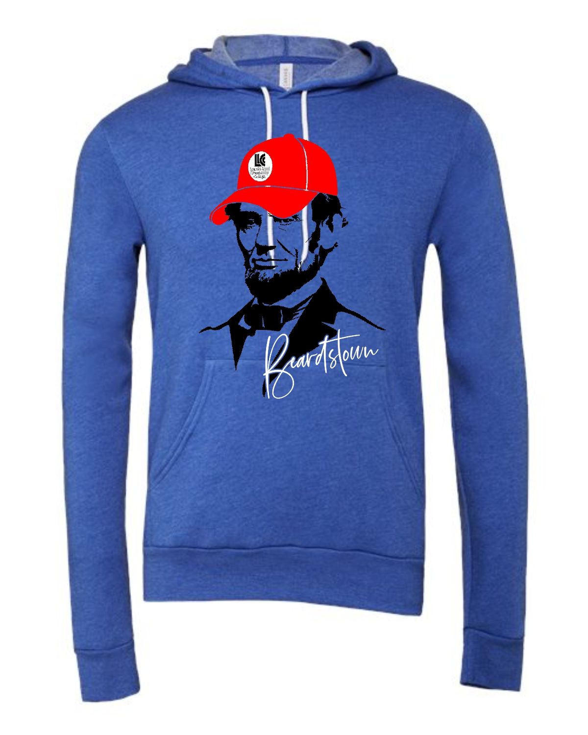 LLC-3719 ROYAL-RED CAP LINCOLN BEARDSTOWN PULLOVER HOODIE