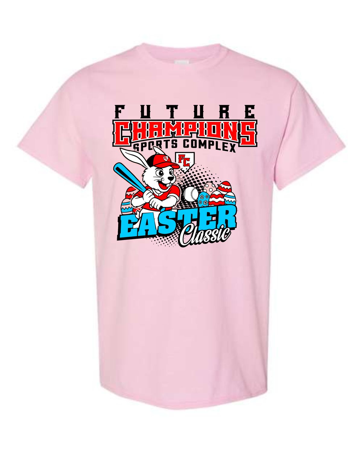 FC-EASTER CLASSIC 5000 LIGHT PINK REGULAR T-SHIRT (FRONT &amp; BACK PRINT)