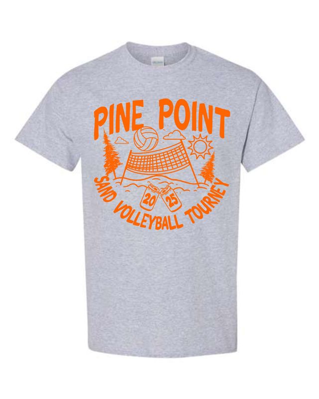 PINE POINT-8000 SPORT GRAY 50/50 COTTON/POLY BLEND T-SHIRT
