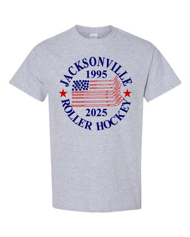 JACKSONVILLE ROLLER HOCKEY-64000 SPORT GRAY / SOFT STYLE-T