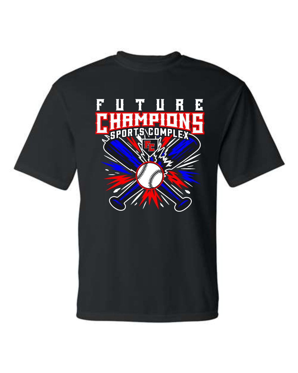FC-TURF SLUGFEST 5100 BLACK DRI-FIT T-SHIRT (FRONT &amp; BACK PRINT)