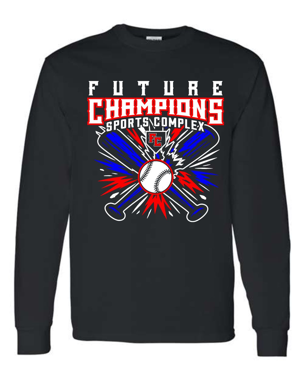 FC-TURF SLUGFEST 5400 BLACK REGULAR LONG SLEEVE-T (FRONT &amp; BACK PRINT)