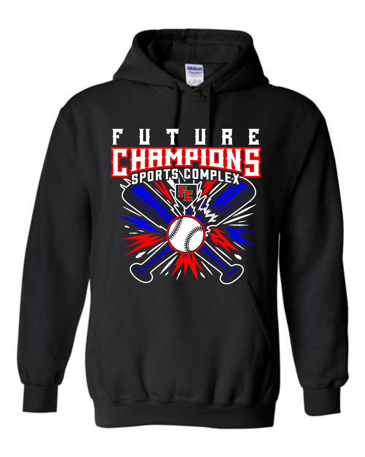 FC-TURF SLUGFEST 18500 BLACK  REGULAR PULLOVER HOODIE (FRONT &amp; BACK PRINT)
