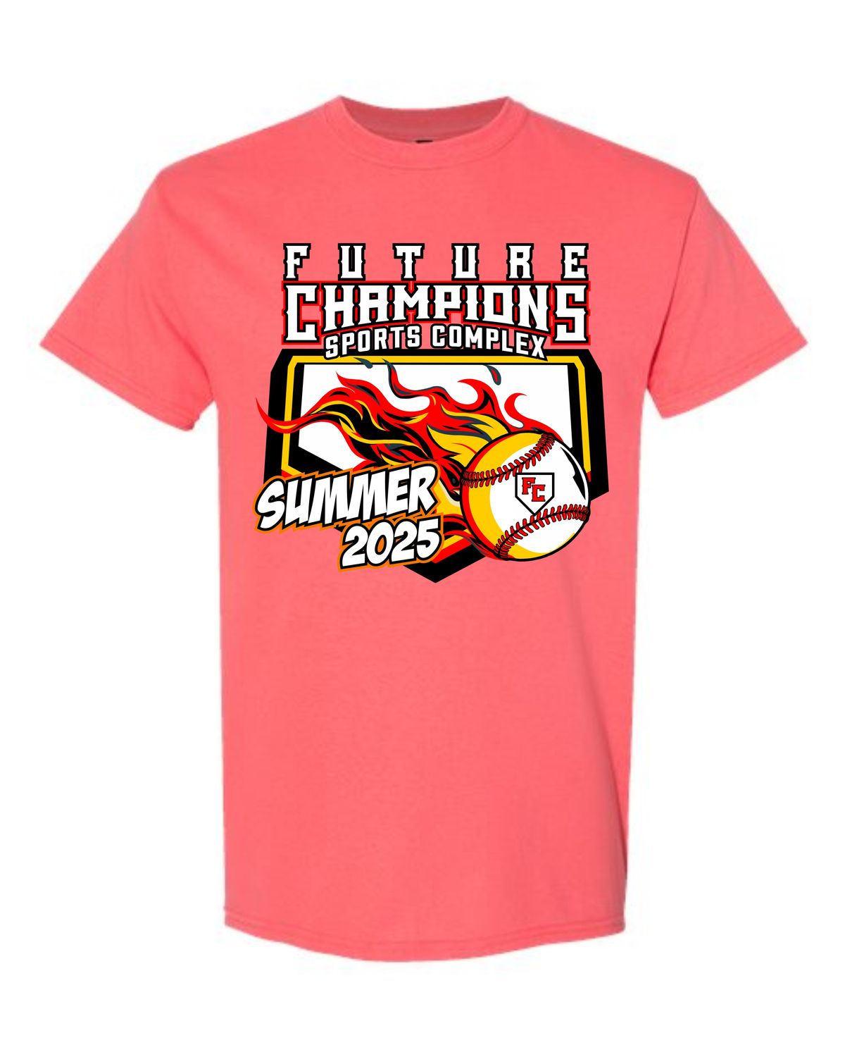 FC-5000 CORAL REGULAR T-SHIRT (FRONT &amp; BACK PRINT)