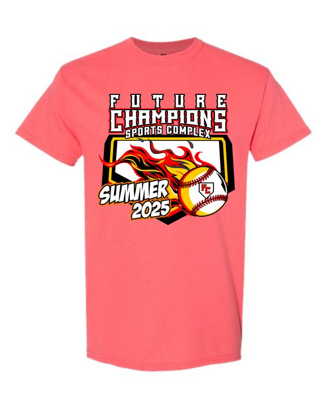 FC-5000 CORAL REGULAR T-SHIRT (FRONT &amp; BACK PRINT)