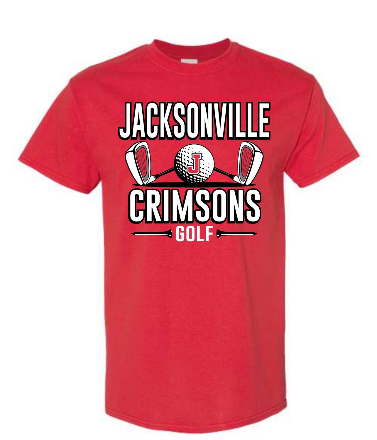 CRIMSONS GOLF-5000 RED UNI-SEX T-SHIRT