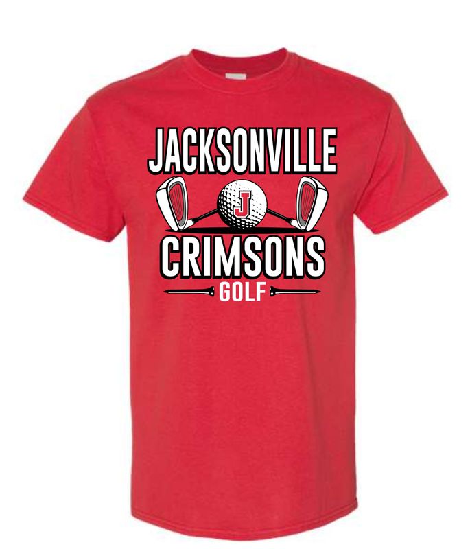 CRIMSONS GOLF-5000 RED UNI-SEX T-SHIRT