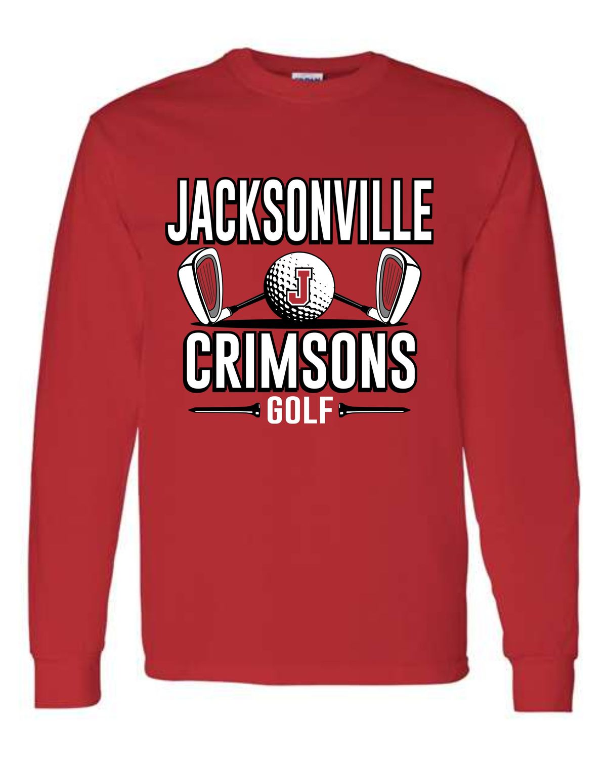 CRIMSONS GOLF-5400 RED UNI-SEX  LONG SLEEVE-T