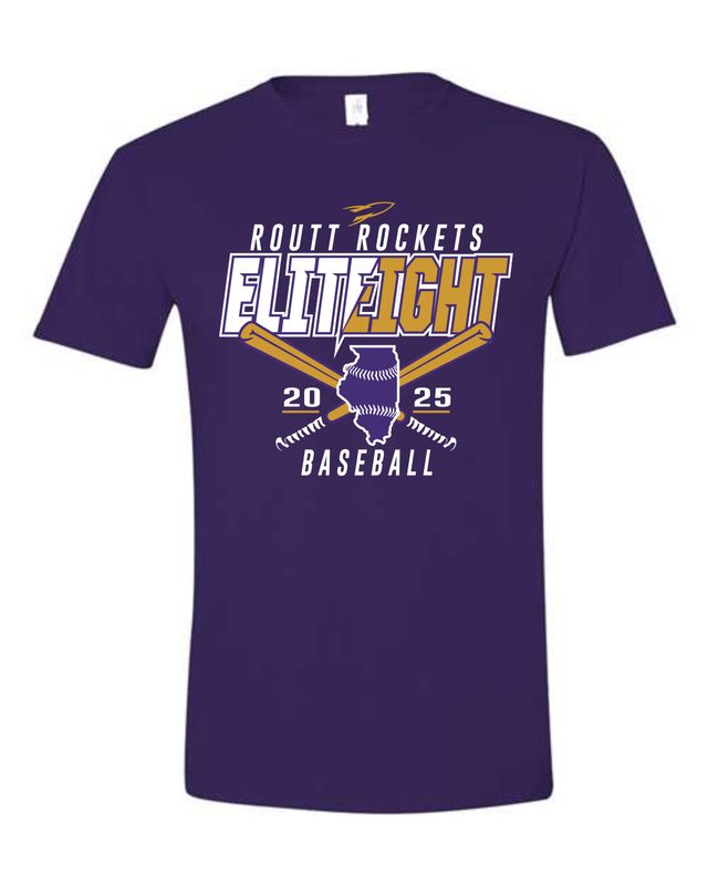 ROUTT BASEBALL ELITE 8-64000 PURPLE SOFT STYLE-T