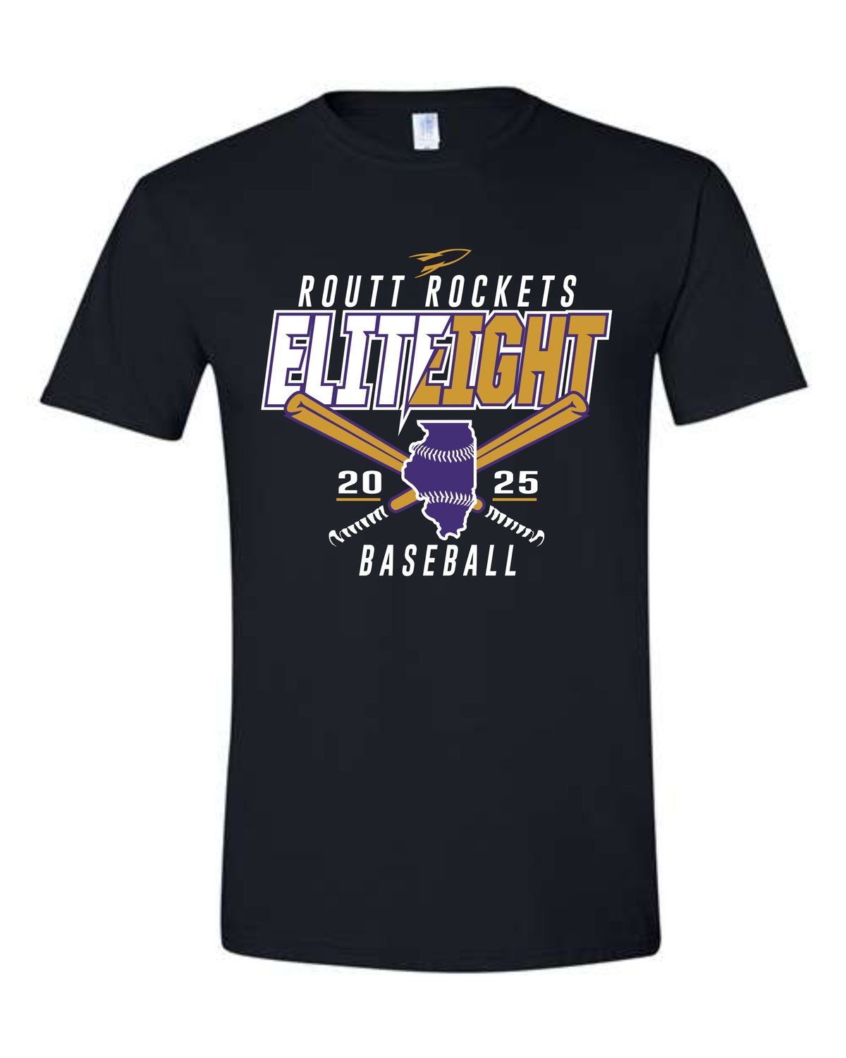 ROUTT BASEBALL ELITE 8-64000 BLACK SOFT STYLE-T