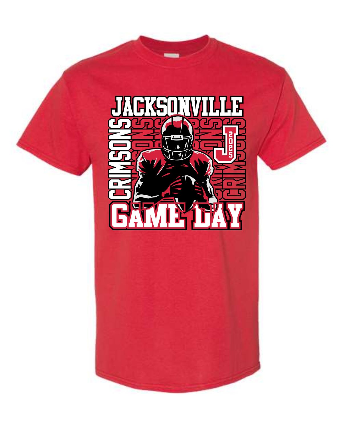 JHS FOOTBALL-5000 UNI-SEX T-SHIRT - RED / GAME DAY