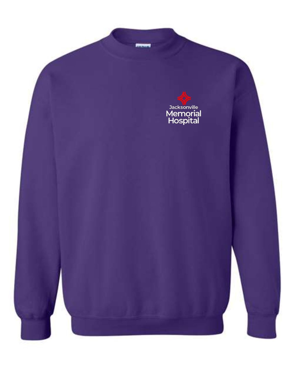 JMH-18000 PURPLE CREW NECK SWEAT SHIRT (FRONT &amp; BACK PRINT)