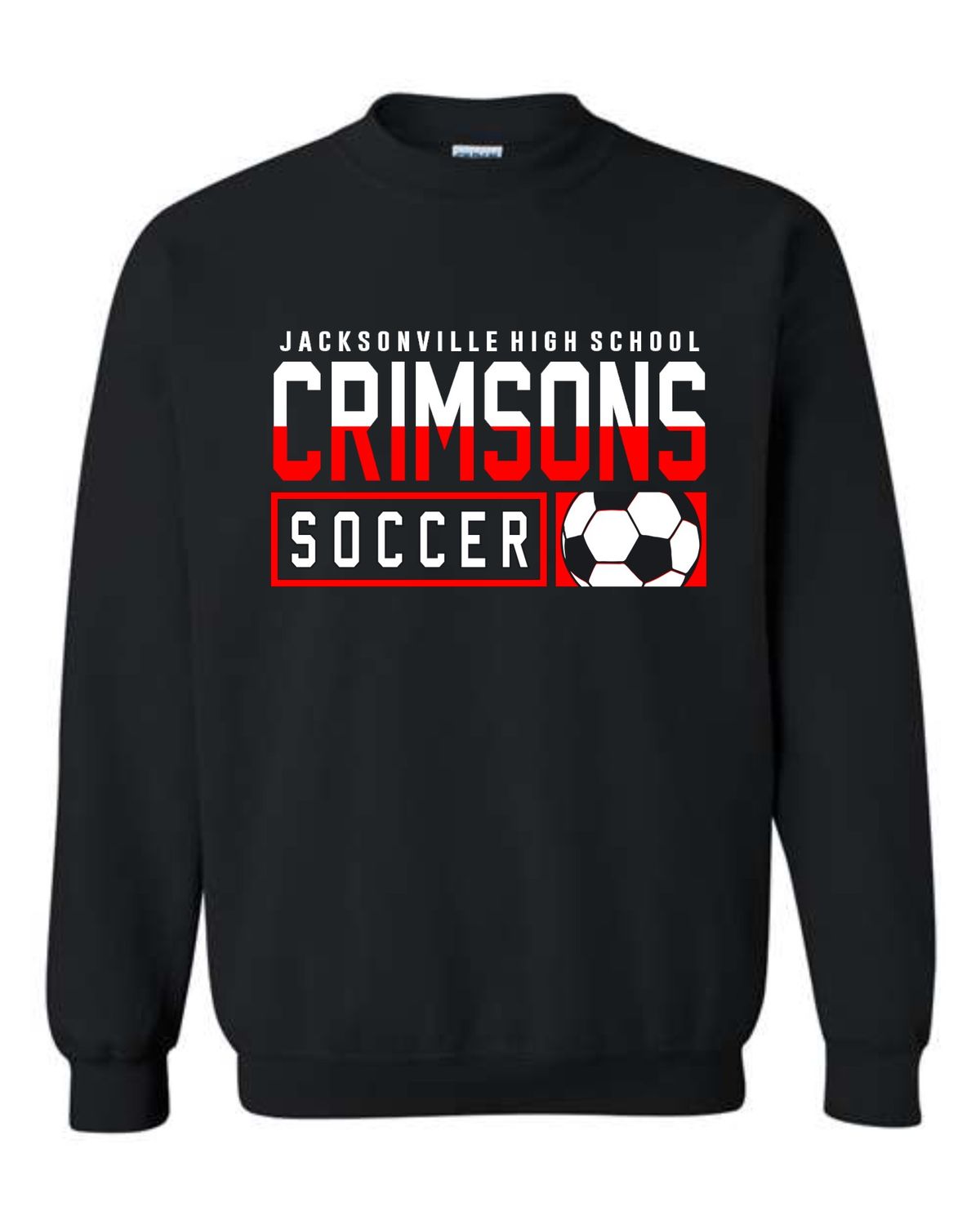 JAX SOCCER-18000 BLACK CREWNECK SWEATSHIRT