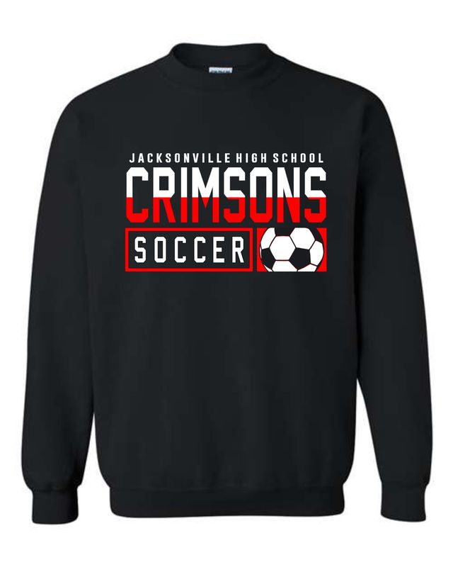 JAX SOCCER-18000 BLACK CREWNECK SWEATSHIRT