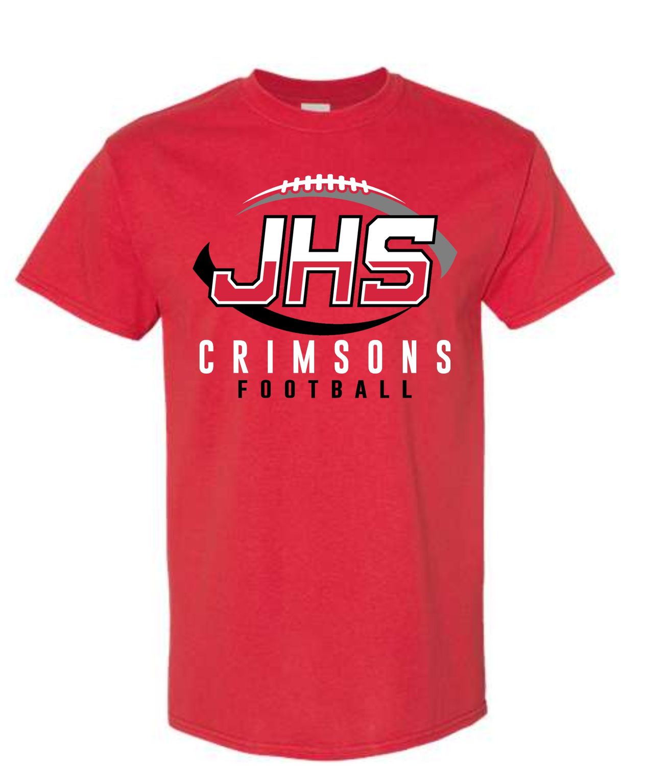 JHS CRIMSONS FOOTBALL-5000 RED UNI-SEX T-SHIRT