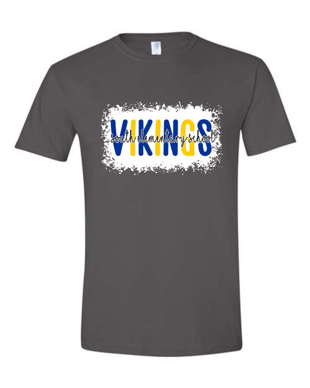 SOUTH SCHOOL VIKINGS-64000 CHARCOAL SOFT STYLE-T