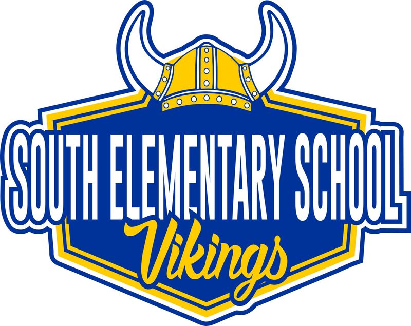 SOUTH SCHOOL VIKINGS-CAR DECAL 4.5&quot; TALL x 5.625&quot; WIDE
