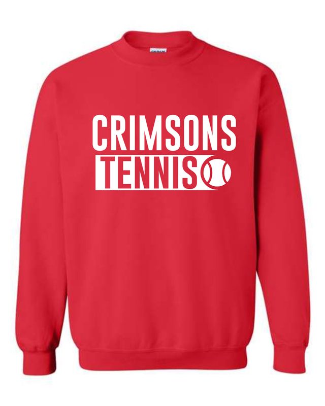 JHS TENNIS-18000 RED CREWNECK SWEATSHIRT