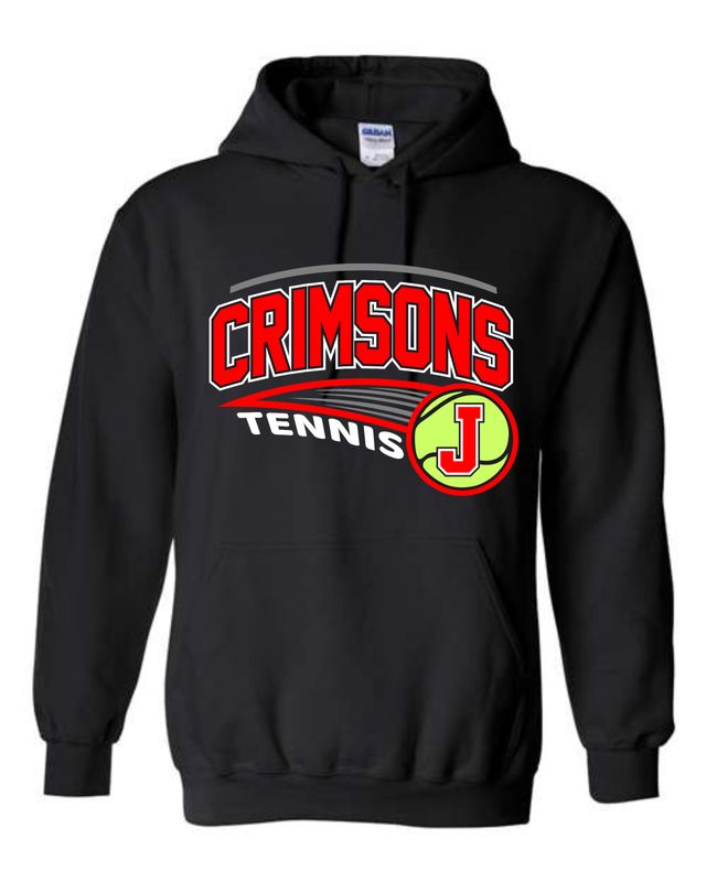 JHS TENNIS-18500 BLACK PULLOVER HOODIE