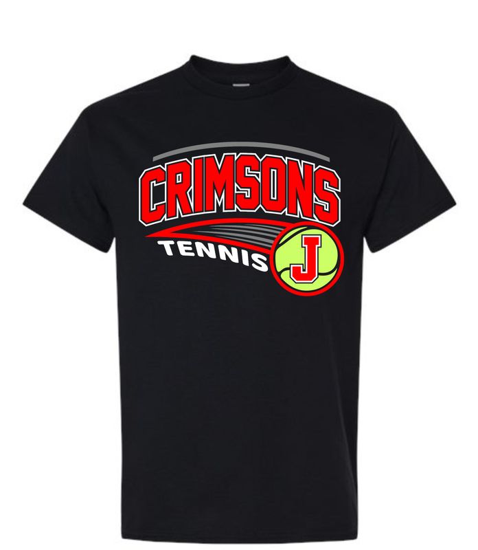 JHS TENNIS-5000 BLACK UNI-SEX T-SHIRT