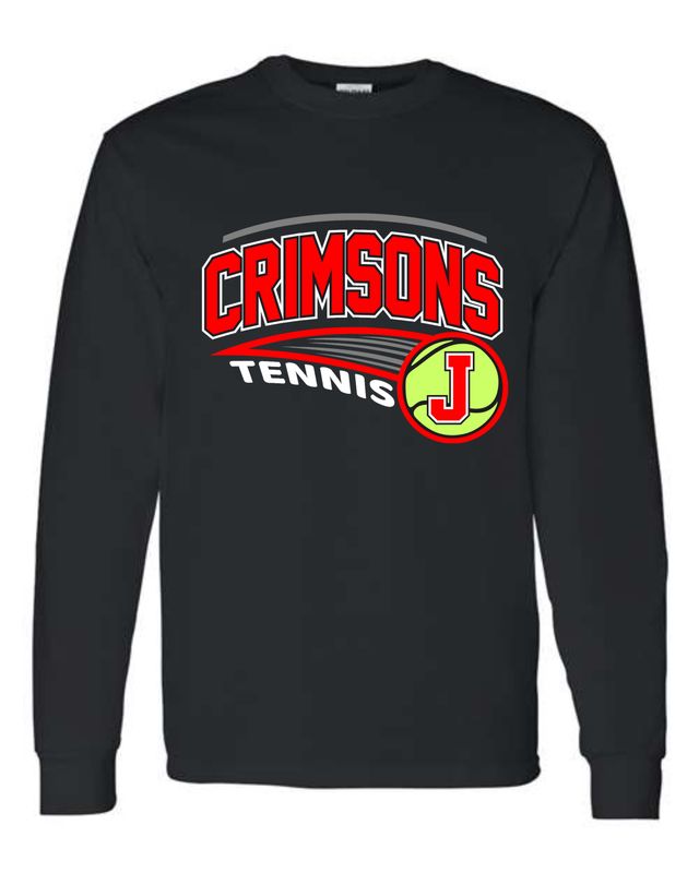 JHS TENNIS-5400 BLACK LONG SLEEVE-T