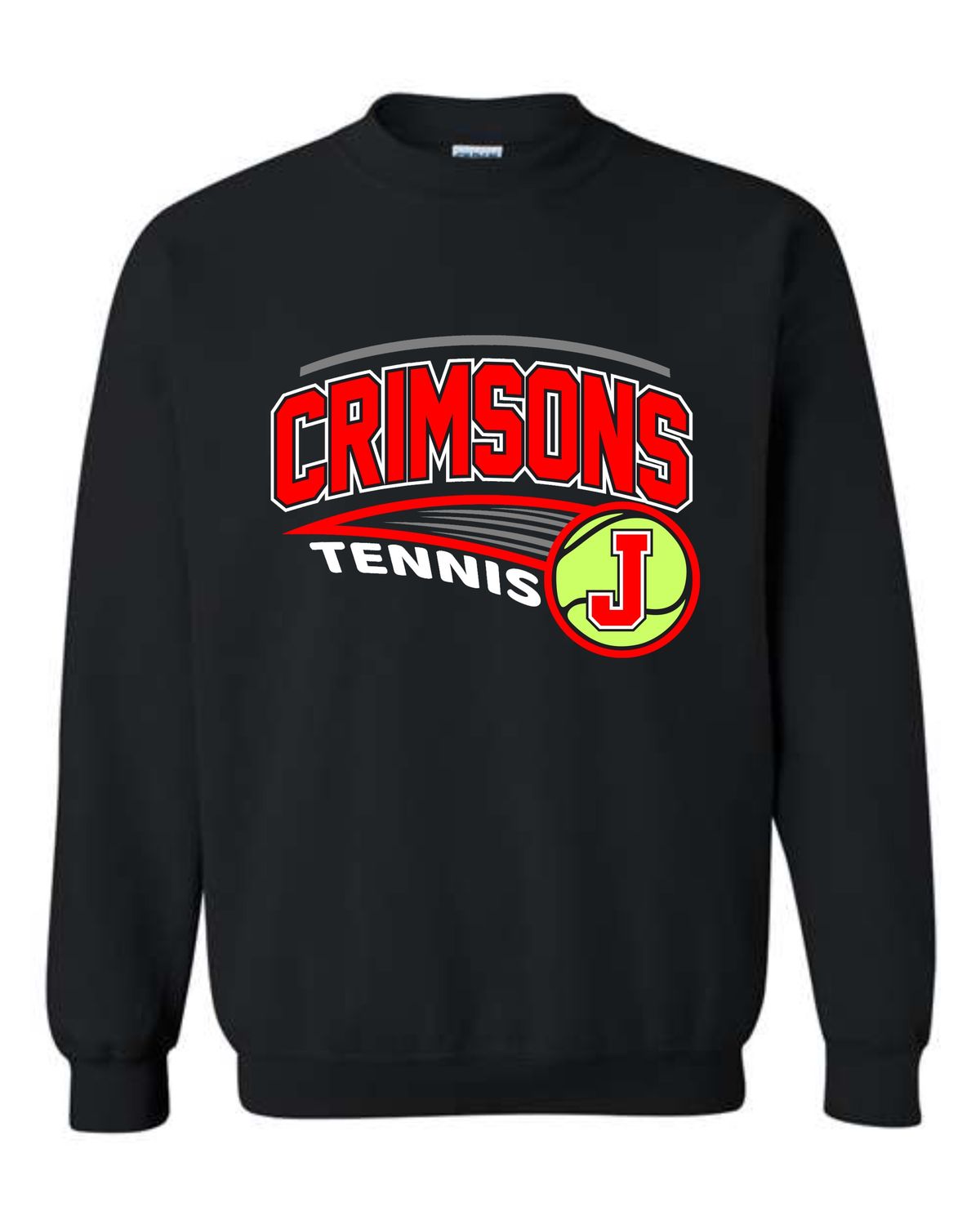 JHS TENNIS-18000 BLACK CREWNECK SWEATSHIRT