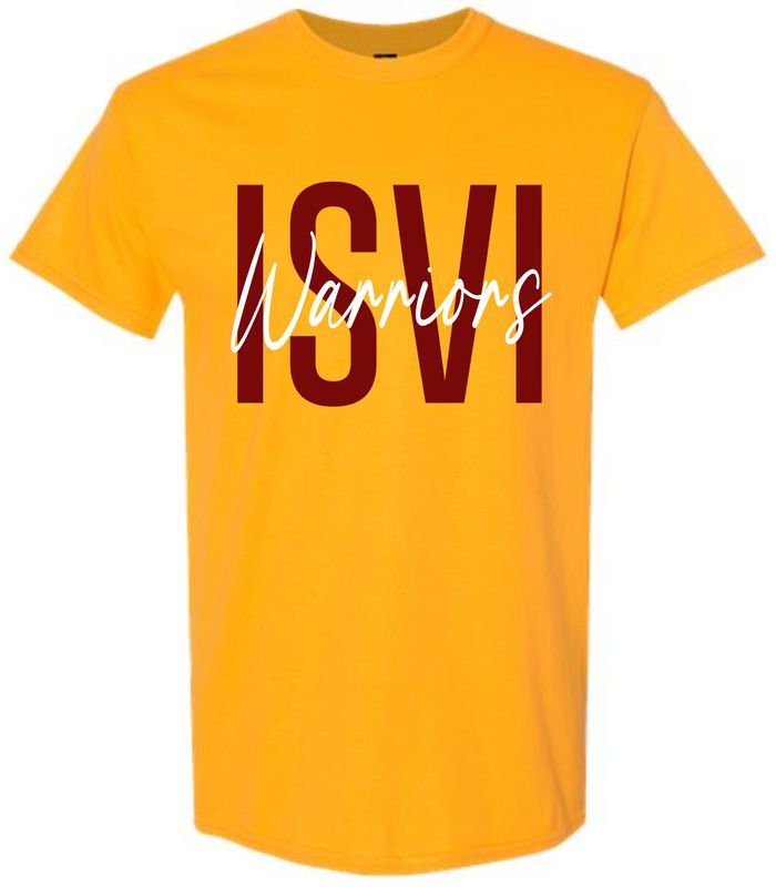 ISVI WARRIORS-5000 GOLD UNI-SEX T-SHIRT
