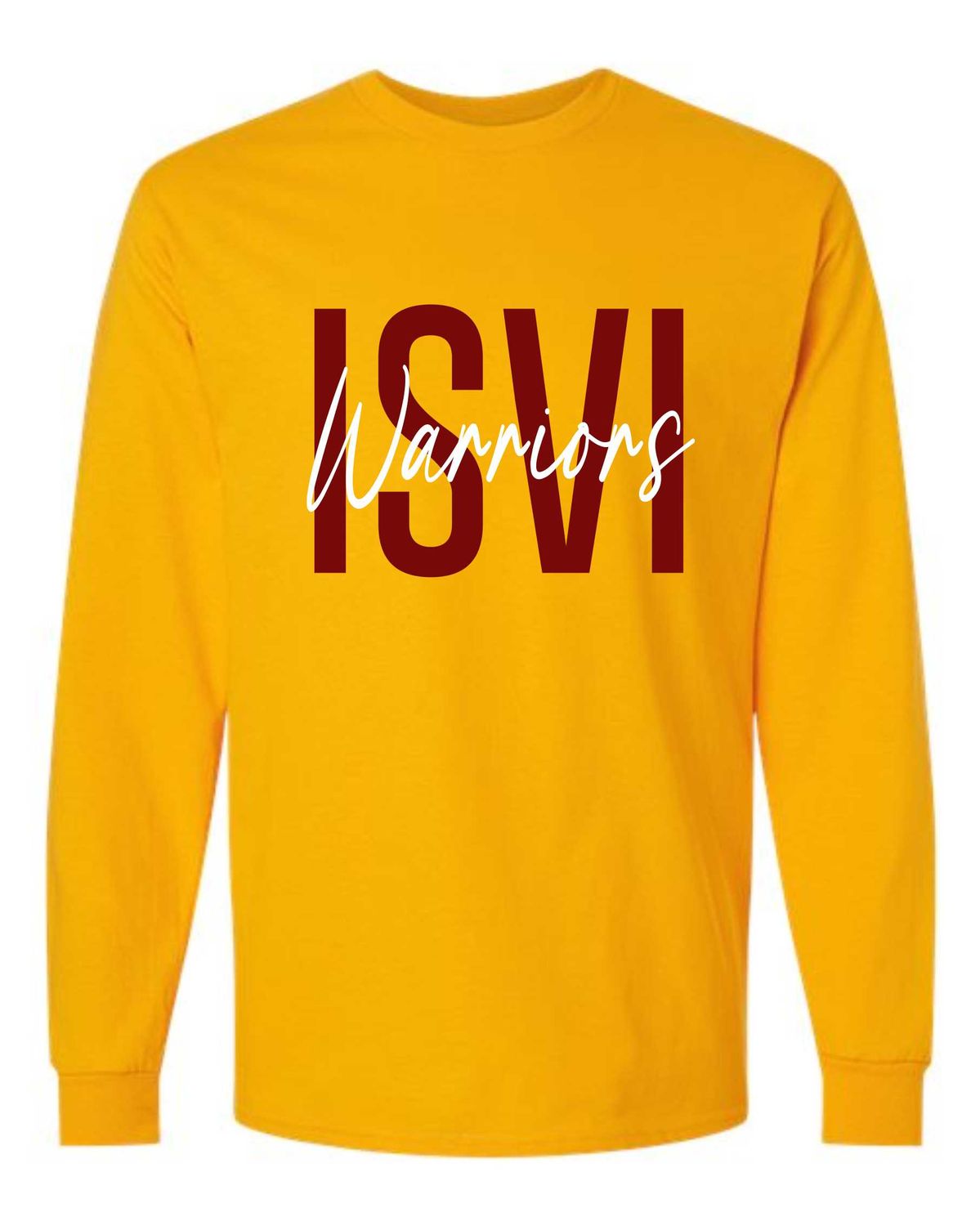 ISVI WARRIORS-5400 GOLD LONG SLEEVE-T